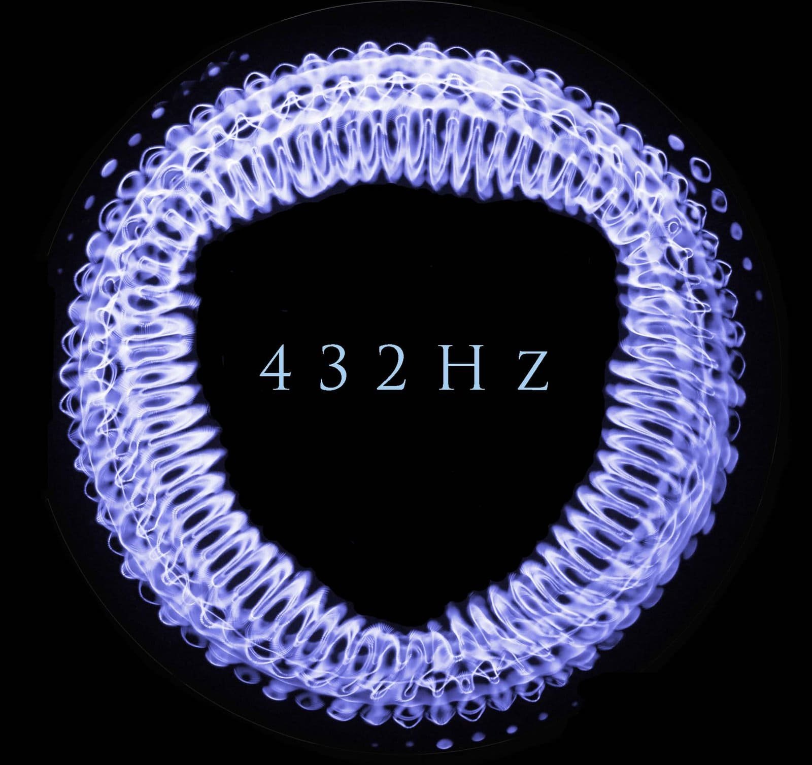 PerSonare Muziek. Cymatica beeld toon A 432hz